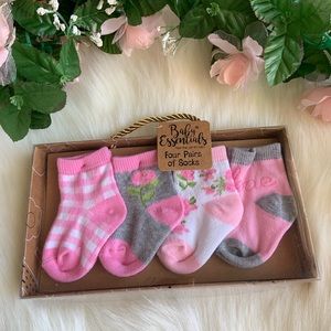 Tea Party: Infant Pink Socks